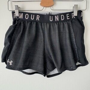 Under Armour Women's Black and Gray Athletic Shorts, Size XS